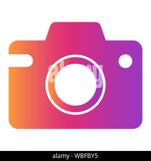 Camera Icon Vector Illustration Logo Template. Modern simple snapshot photography sign. Instant trendy symbol for website design, mobile app. Stock Vector