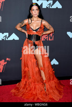 Halsey attending the MTV Video Music Awards 2019 held at the Prudential Center in Newark, New Jersey. Stock Photo