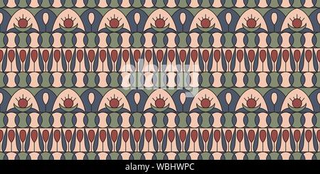 Geometric folklore ornament. Ethnic vector texture. Seamless striped pattern in vintage style. Coloful illustration. EPS10 Stock Vector