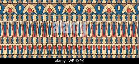 Geometric folklore ornament. Ethnic vector texture. Seamless striped pattern in vintage style. Coloful illustration. EPS10 Stock Vector