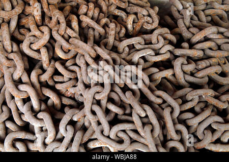 Rusty chains Stock Photo