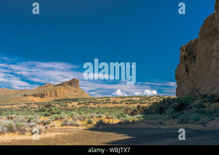 Petroglyph Point, Lava Beds National Monument Stock Photo