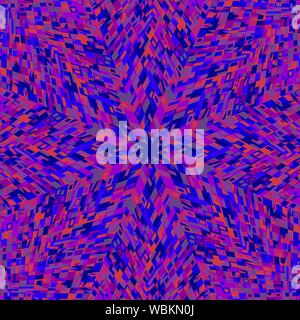 Dynamic round pattern mosaic background - colorful abstract vector illustration with geometrical tiles Stock Vector