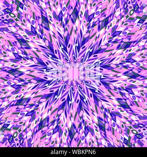 Hypnotic geometrical dynamic tile mosaic pattern background - circular colorful abstract psychedelic vector graphic design Stock Vector