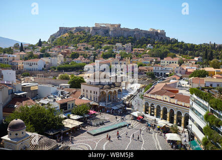 Monastiraki square, Athens Greece Stock Photo