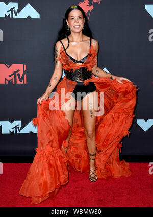 Halsey attending the MTV Video Music Awards 2019 held at the Prudential Center in Newark, New Jersey. Stock Photo