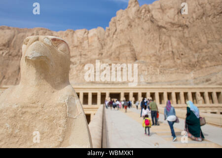Mortuary temple of Hatshepsut in Egypt Stock Photo