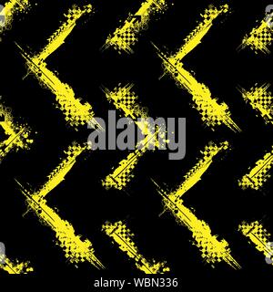 Yellow grunge square corner frame with race elements isolated on black background Stock Vector
