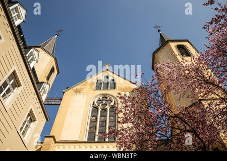 Old church in Luxembourg city, Luxembourg Stock Photo