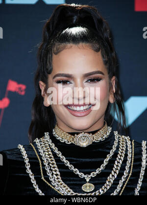 Rosalia performs a medley at the MTV Video Music Awards at the Prudential  Center on Monday, Aug …