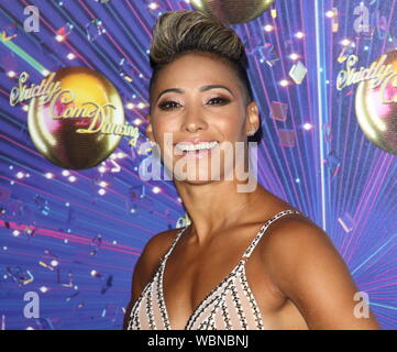 London, UK. 26th Aug, 2019. Karen Hauer at the Strictly Come Dancing 2019 Launch at BBC Broadcasting House Credit: SOPA Images Limited/Alamy Live News Stock Photo