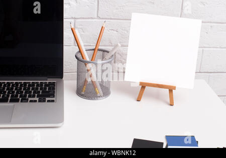 Small sheets of paper for notes with copy space Stock Photo