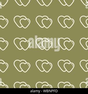 Wedding background seamless vector pattern in modern flat style. Stock Vector