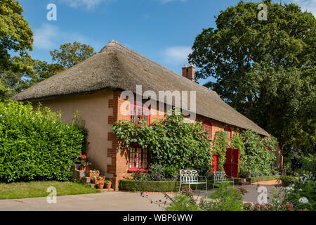 Entrance Cottage at A La Ronde, Exmouth, Devon, England Stock Photo