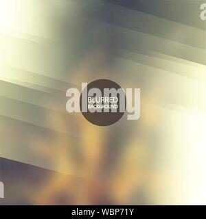 Colorful Abstract Blurry Background Creative Design Template with Circular Label in the Center - Illustration in Freely Editable EPS10 Vector Format Stock Vector