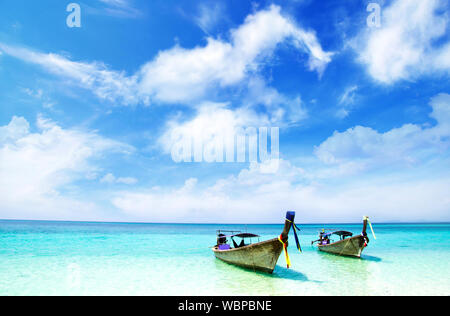 Thailand Beach Summer Background Stock Photo