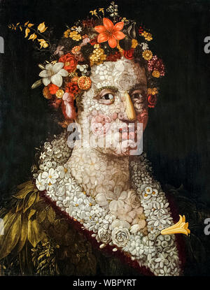 Giuseppe Arcimboldo, Flora, painting, circa 1591 Stock Photo