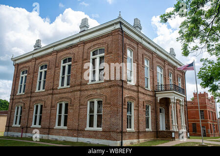 Historic Leon County courthouse in Centerville, Texas built in 1886. Stock Photo