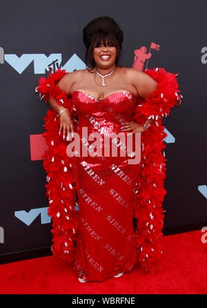 Newark, USA. 26th Aug, 2019.  Lizzo at the 2019 MTV VMAs at Prudential Center in Newark, New Jersey. on August 26, 2019. Credit: MediaPunch Inc/Alamy Live News Stock Photo