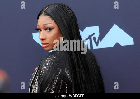 Newark, USA. 26th Aug, 2019. Megan Thee Stallion (Megan Pete) attends the 2019 MTV Video Music Video Awards held at the Prudential Center in Newark, NJ Credit: SOPA Images Limited/Alamy Live News Stock Photo