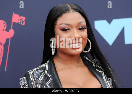 Newark, USA. 26th Aug, 2019. Megan Thee Stallion (Megan Pete) attends the 2019 MTV Video Music Video Awards held at the Prudential Center in Newark, NJ Credit: SOPA Images Limited/Alamy Live News Stock Photo