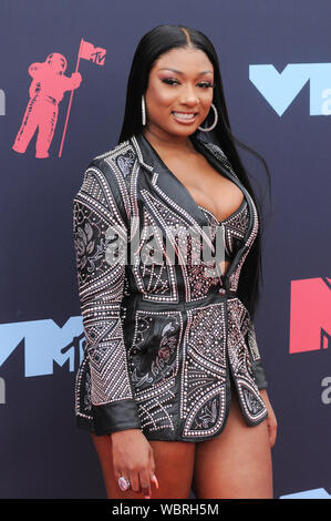 Newark, USA. 26th Aug, 2019. Megan Thee Stallion (Megan Pete) attends the 2019 MTV Video Music Video Awards held at the Prudential Center in Newark, NJ Credit: SOPA Images Limited/Alamy Live News Stock Photo