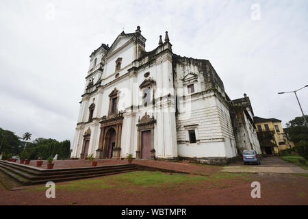 Sé Catedral de Santa Catarina is known as Se Cathedral. ASI complex. Old Goa, India. Stock Photo