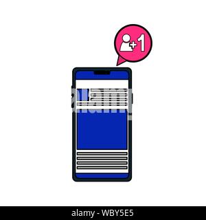 Isolated smartphone vector design Stock Vector