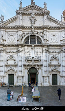 Italy. Venice. Church of San Moisè Stock Photo - Alamy