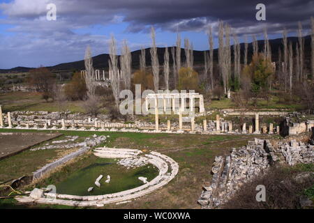 The ruins of Aphrodisias in Turkey have got to be one of the best sites in the country. Stock Photo