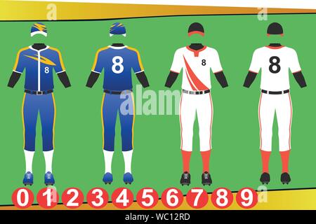 A vector illustration of baseball jersey design Stock Vector Image & Art -  Alamy