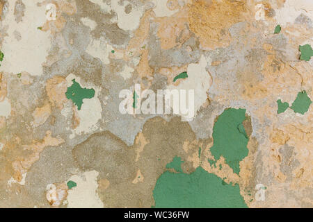 Texture old torn plaster.Texture of old plaster Stock Photo