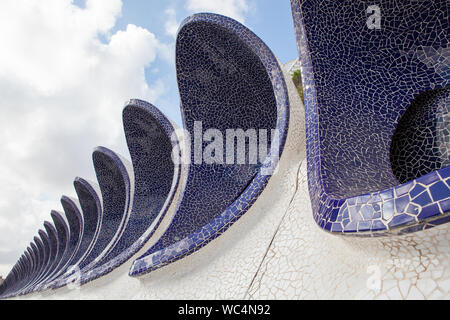 Modern architectural detail from Valencia's City of Arts and Sciences. Stock Photo