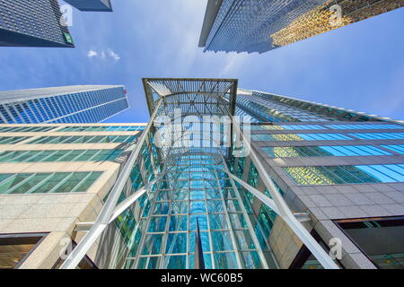 Toronto, Ontario, Canada-19 June, 2019: Scenic Toronto financial district skyline and modern architecture Stock Photo