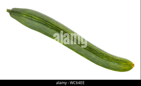 fresh long cucumber isolated on white background Stock Photo