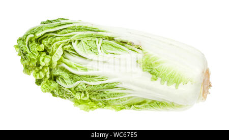 fresh green Napa cabbage isolated on white background Stock Photo