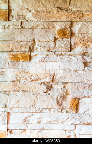 Pattern of modern stone wall indoor Stock Photo