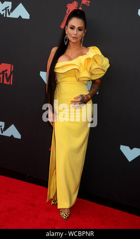 August 26, 2019, Newark, New York, USA: 'Jersey Shore'  JENNI FARLEY aka 'JWOWW attends the 2019 MTV VMAs red carpet arrivals held at the Prudential Center. (Credit Image: © Nancy Kaszerman/ZUMA Wire) Stock Photo