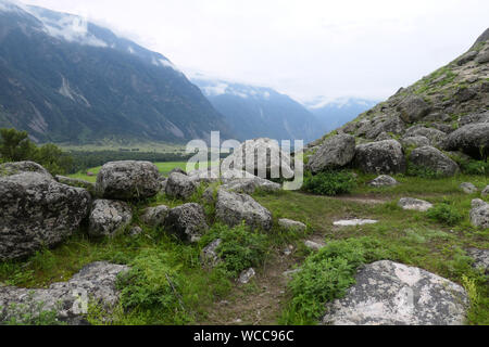 The mountains in Altai Republic Stock Photo