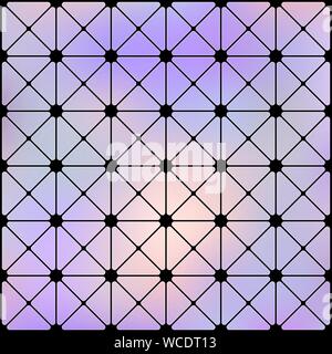 Seamless futuristic geometric cyberpunk pattern. Stock Vector