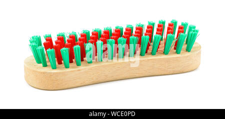 Clothes cleaning brush isolated on white background Stock Photo