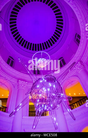 Singapore - Aug 27, 2019 : Night Festival 2019 at National Museum of Singapore. Stock Photo