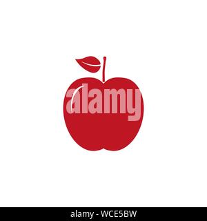 Apple, fruit icon. Vector illustration, flat design. Stock Vector