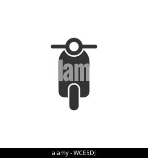 Motorbike, motorcycle icon. Vector illustration, flat design. Stock Vector