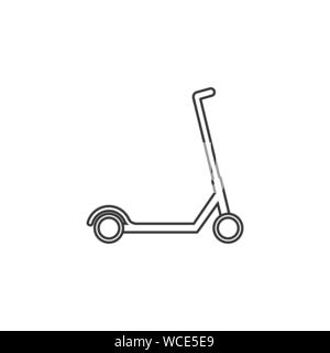 Scooter, transportation icon. Vector illustration, flat design. Stock Vector