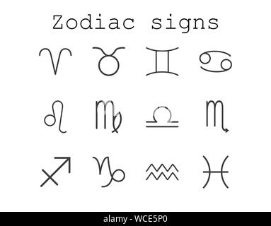 Zodiac sign icon. Vector illustration, flat design. Stock Vector