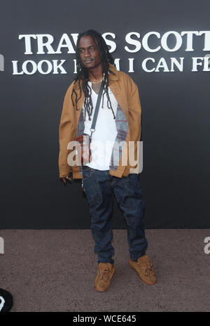 Santa Monica, Ca. 27th Aug, 2019. Oktane, at Travis Scott: 'Look Mom I Can Fly' Los Angeles Premiere at The Barker Hanger in Santa Monica, California on August 27, 2019. Credit: Faye Sadou/Media Punch/Alamy Live News Stock Photo