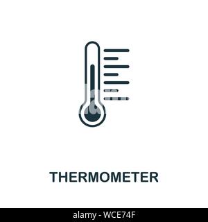 Thermometer vector icon symbol. Creative sign from thermometer icons collection. Filled flat Thermometer icon for computer and mobile Stock Vector