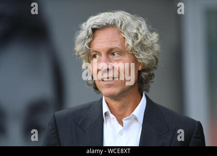 Warsaw, Poland, August 22, 2019: UEFA Europa League qualification round Legia Warszawa - Glasgow Rangers FC: Dariusz Mioduski Stock Photo