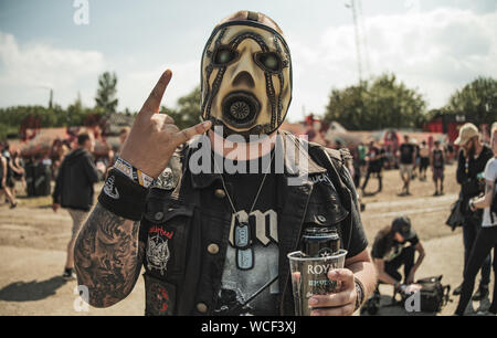 Copenhagen, Denmark. 17th, February 2019. Shagrath of the Norwegian heavy  metal band Chrome Division. (Photo credit: Gonzales Photo - Nikolaj  Bransholm Stock Photo - Alamy